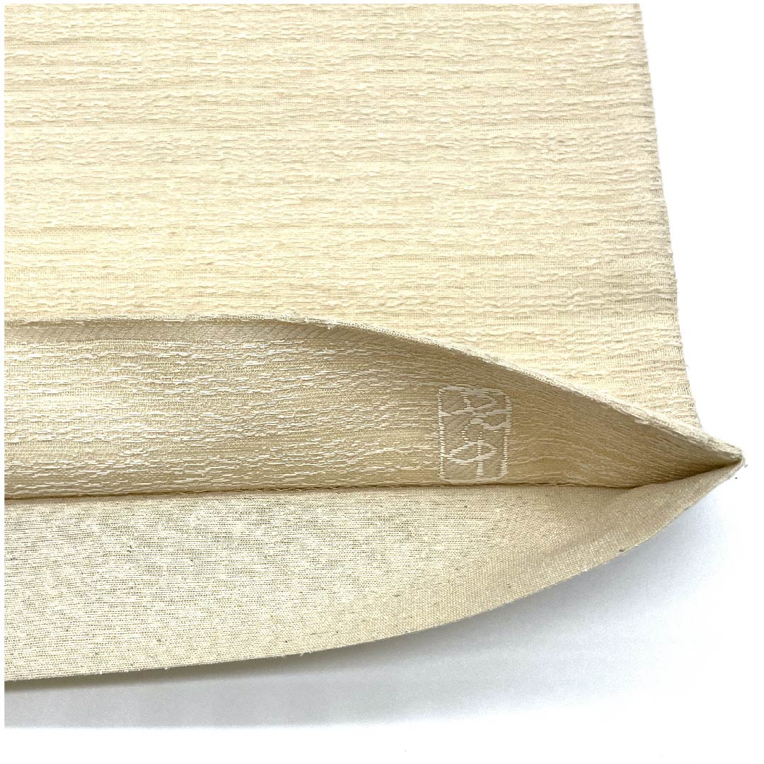 袋帯 生成り色(きなりいろ) 加納幸 源氏香 帯丈437cm 正絹 Sランク 六通 セミフォーマル ベージュ系 1123008612325