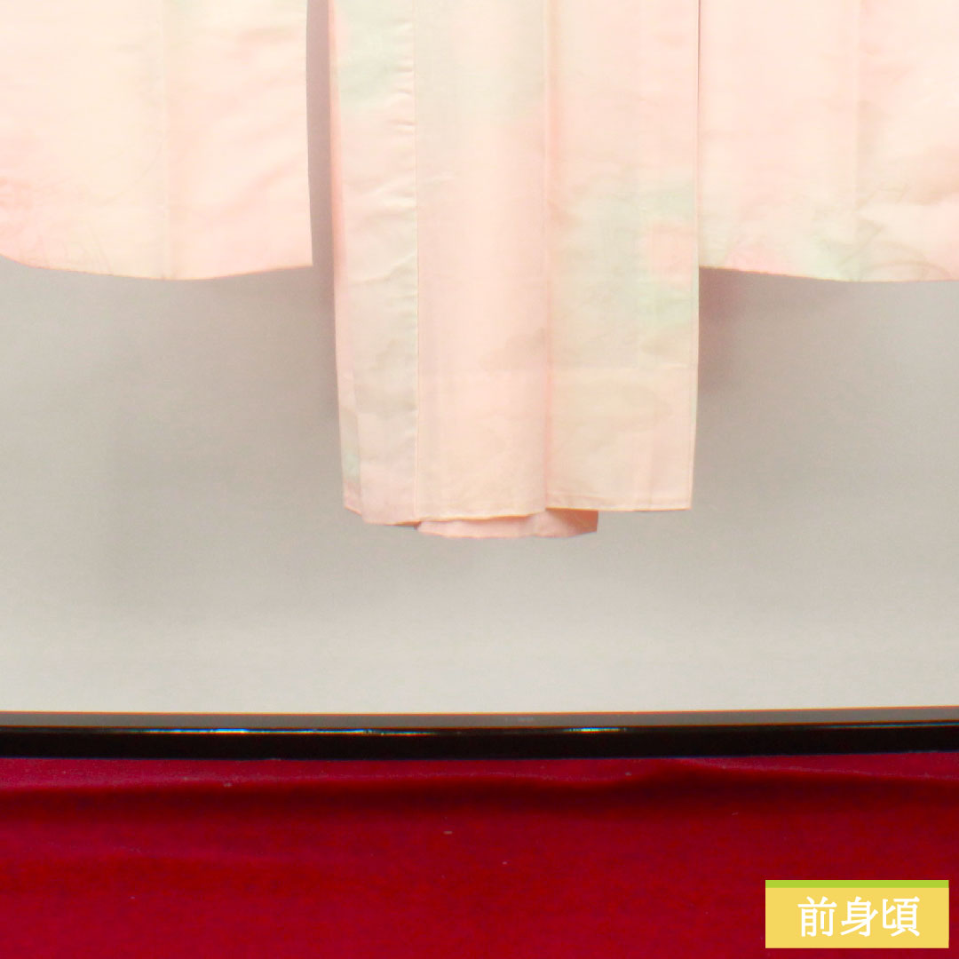 Nagajuban (long undergarment) Polyester Length 134.5cm Sleeve length 66cm Single layer For long-sleeved kimono Blurred dye B rank Pink 1129000644413