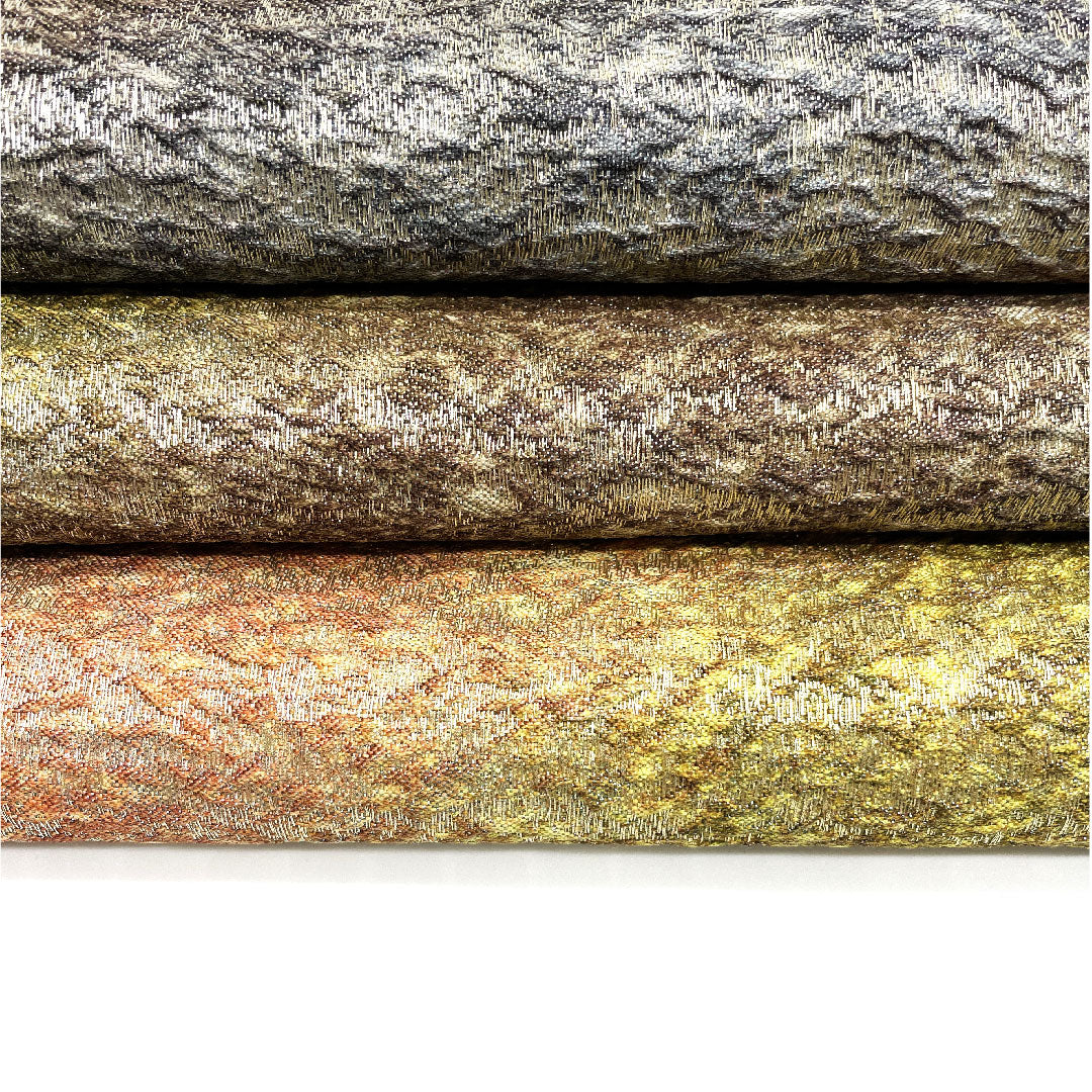 袋帯 ふくれ織り 帯丈452cm 正絹 Aランク 全通 カジュアル 青系 1123002563417