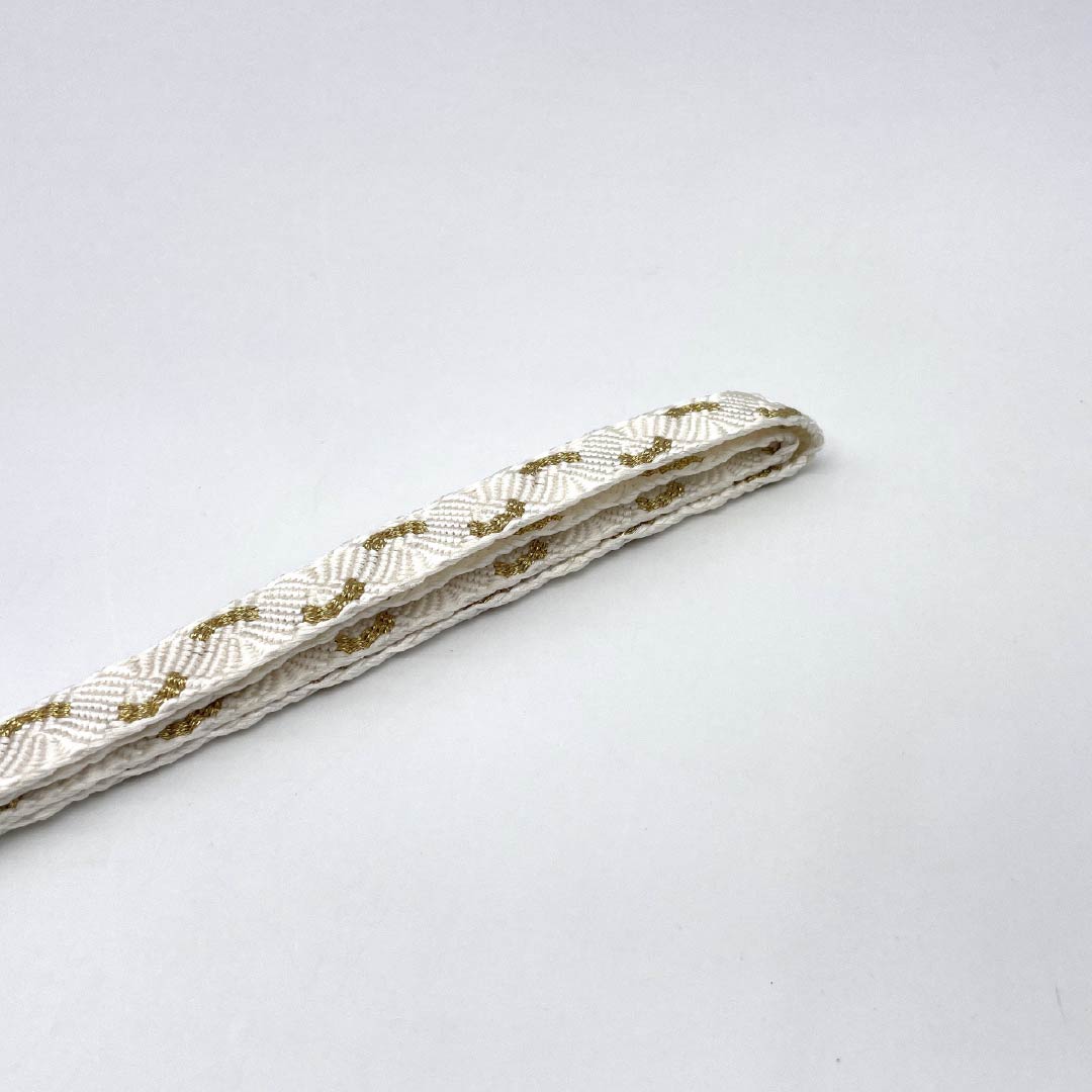 (新古品) 帯締め・帯揚げセット 正絹 Sランク 扇付き 留袖用 絞り中抜き 長さ約154cm 幅約1.5cm 留袖用 白系 1141000132311