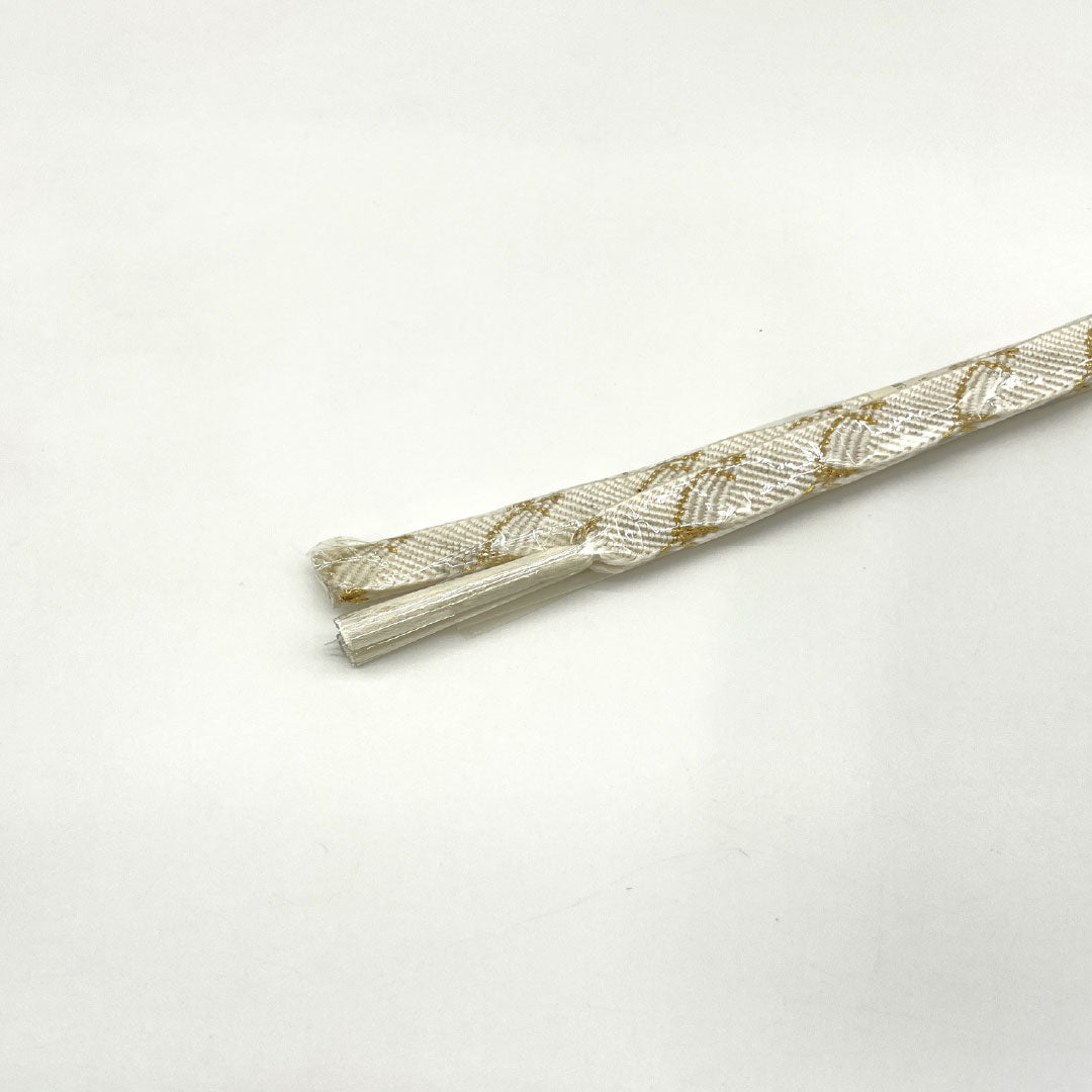(New Old Stock) Obiage & Obijime Set, Pure Silk, NEW Rank, White, Classic Pattern, Floral Pattern, Kimefusa, Length approx. 158cm, Width approx. 1.7cm, Formal, White-based 1141000471311