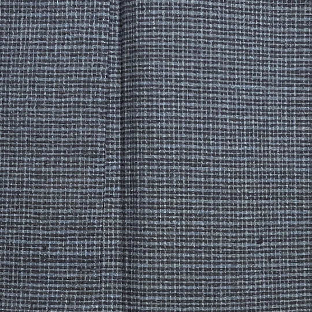 男物 身丈137.5cm 裄丈66.5cm 格子 正絹 Sランク 袷 紺系 1119000422318
