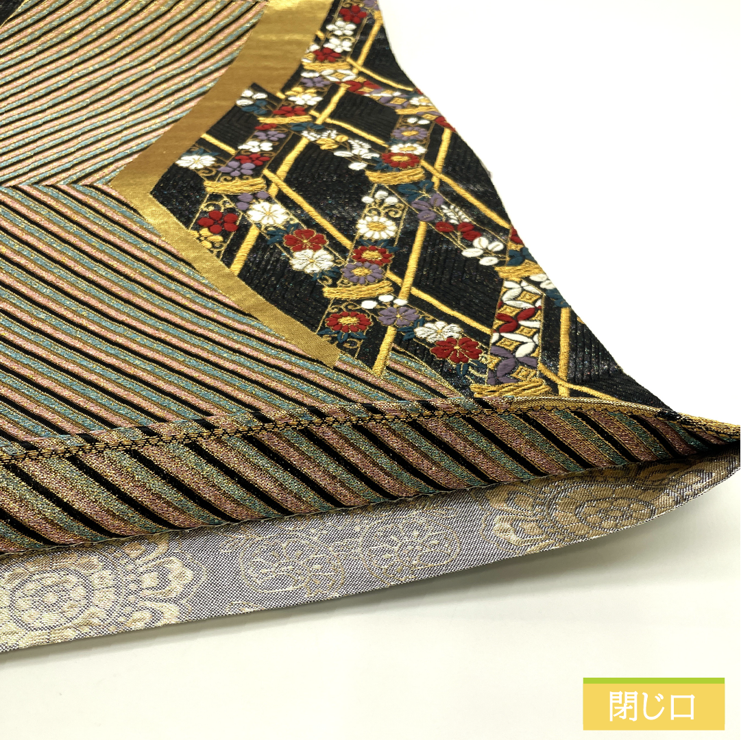 袋帯 正絹 Aランク 抽象模様 西陣織 帯丈424cm 六通 フォーマル グラデーション系 1123017323399