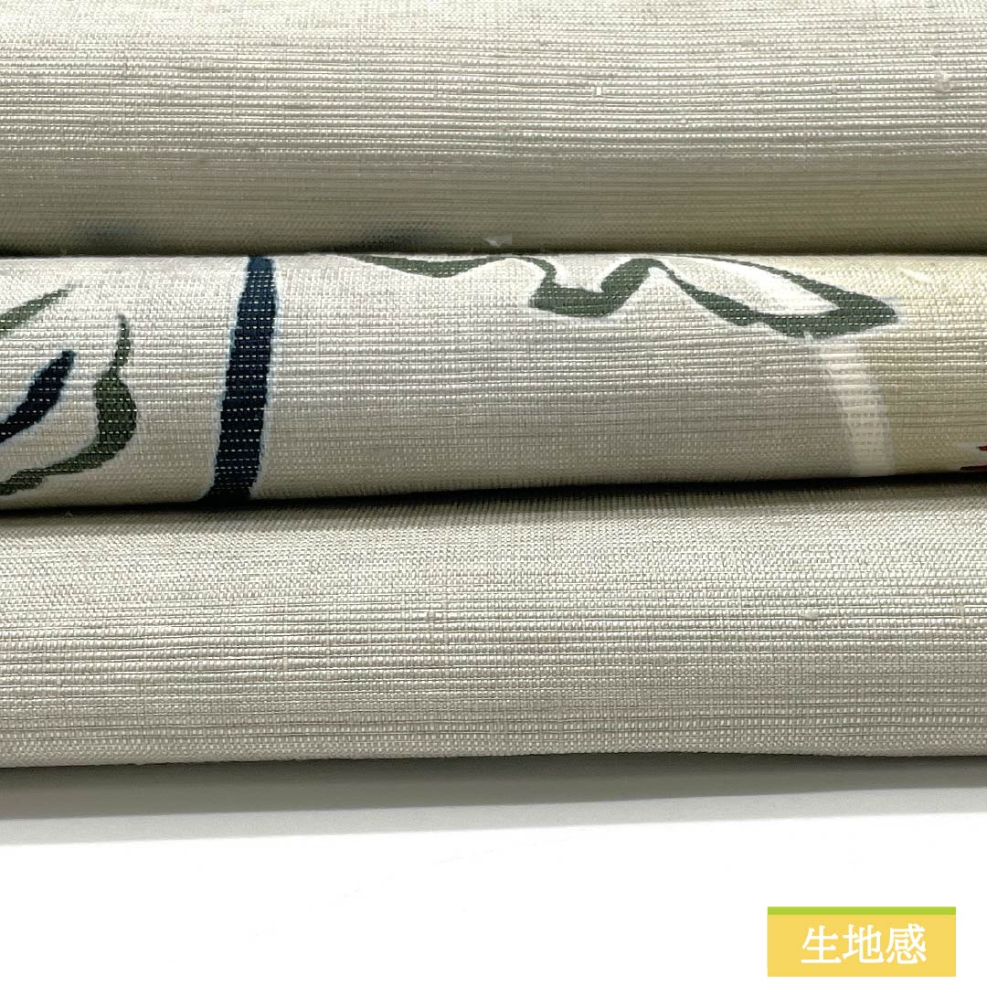 名古屋帯 絹鼠色(きぬねずいろ) 染め帯 丸に花 帯丈369cm 正絹 Sランク ポイント柄 セミフォーマル グレー系 1124007102322 名古屋仕立て