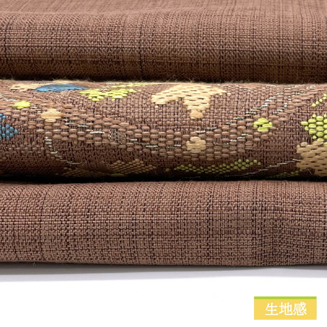 Nagoya obi, Tan pattern brown (Tangara chairo), Karaori, Sarasa pattern, obi length 350cm, pure silk, S rank, point pattern, casual, brown, 1124006912314, Nagoya tailoring