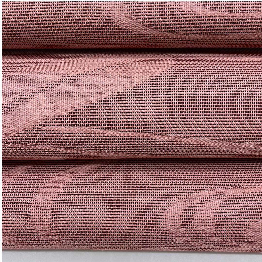 名古屋帯 浅蘇芳色 夏帯 観世流水 笹 紗 帯丈354cm 正絹 Sランク 六通 セミフォーマル ピンク系 1124004142313 開き仕立て