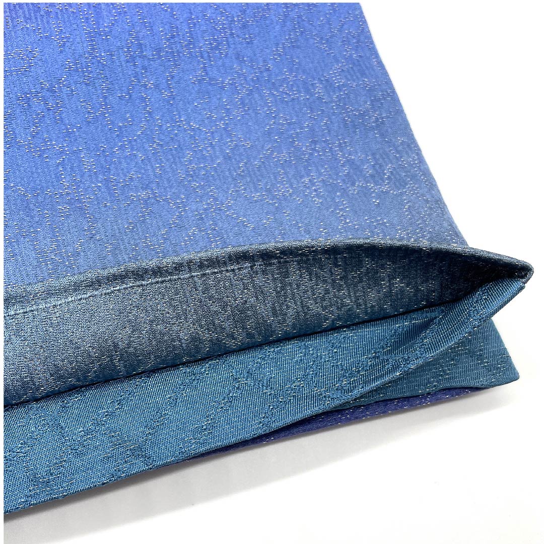 袋帯 雪輪 絞り 銀糸 帯丈448cm 正絹 Aランク ポイント柄 セミフォーマル グラデーション系 1123006143399