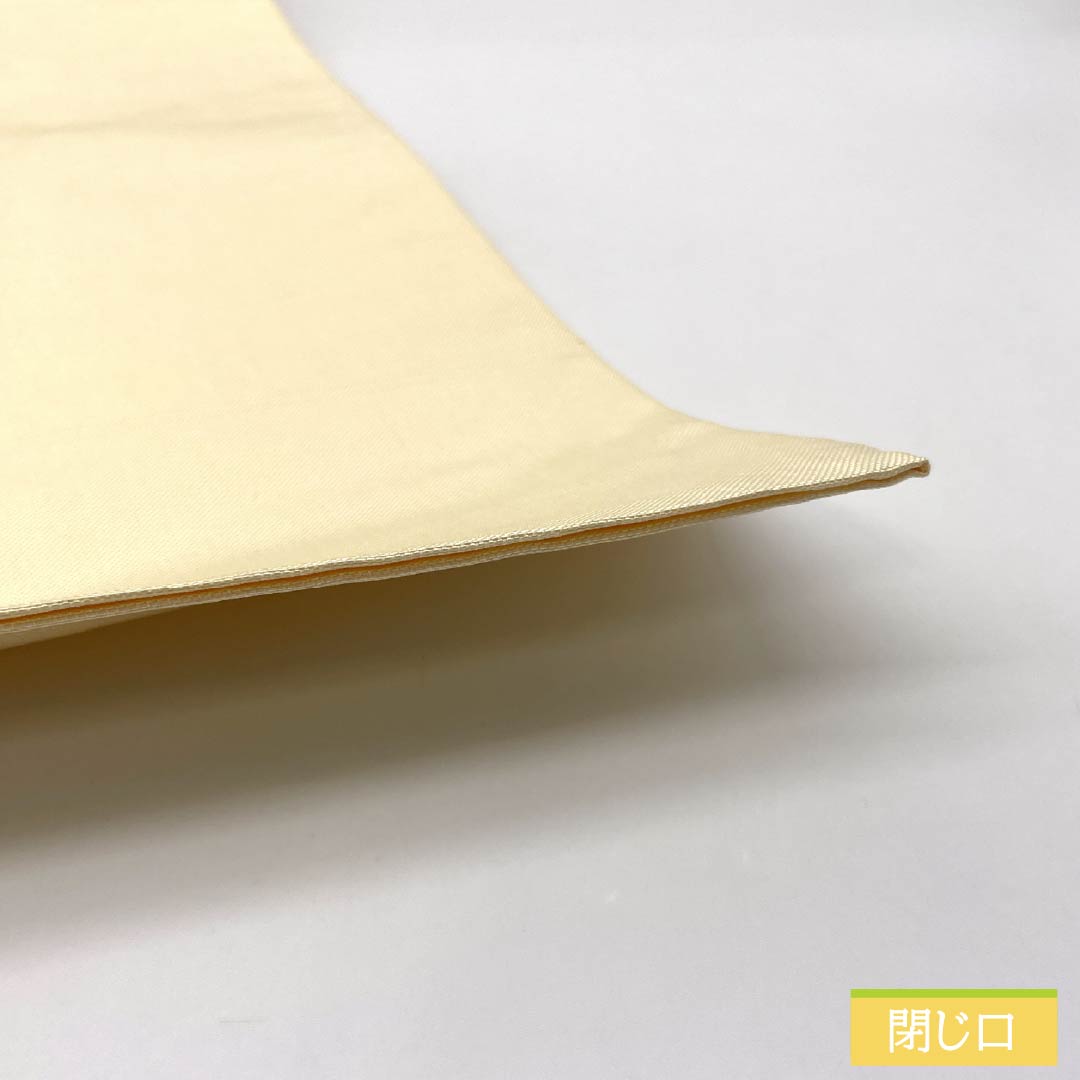 袋帯 正絹 薄卵色(うすたまごいろ) 染め帯 作家物 草花模様 帯丈424cm Sランク ポイント柄 セミフォーマル クリーム系 1123014882315