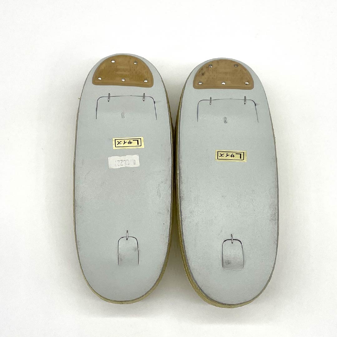 (New old stock) Formal sandal and bag set, gold, unused, classic pattern, geometric design, size L, gold, A rank, 1133000203421