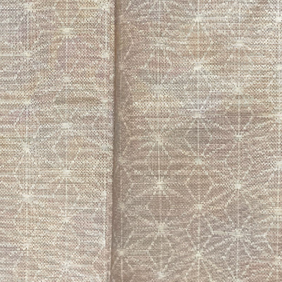 紬 身丈164cm 裄丈61.5cm 鴇鼠色 一斤染色 麻の葉模様 正絹 Aランク 袷 グラデ 1116001773499