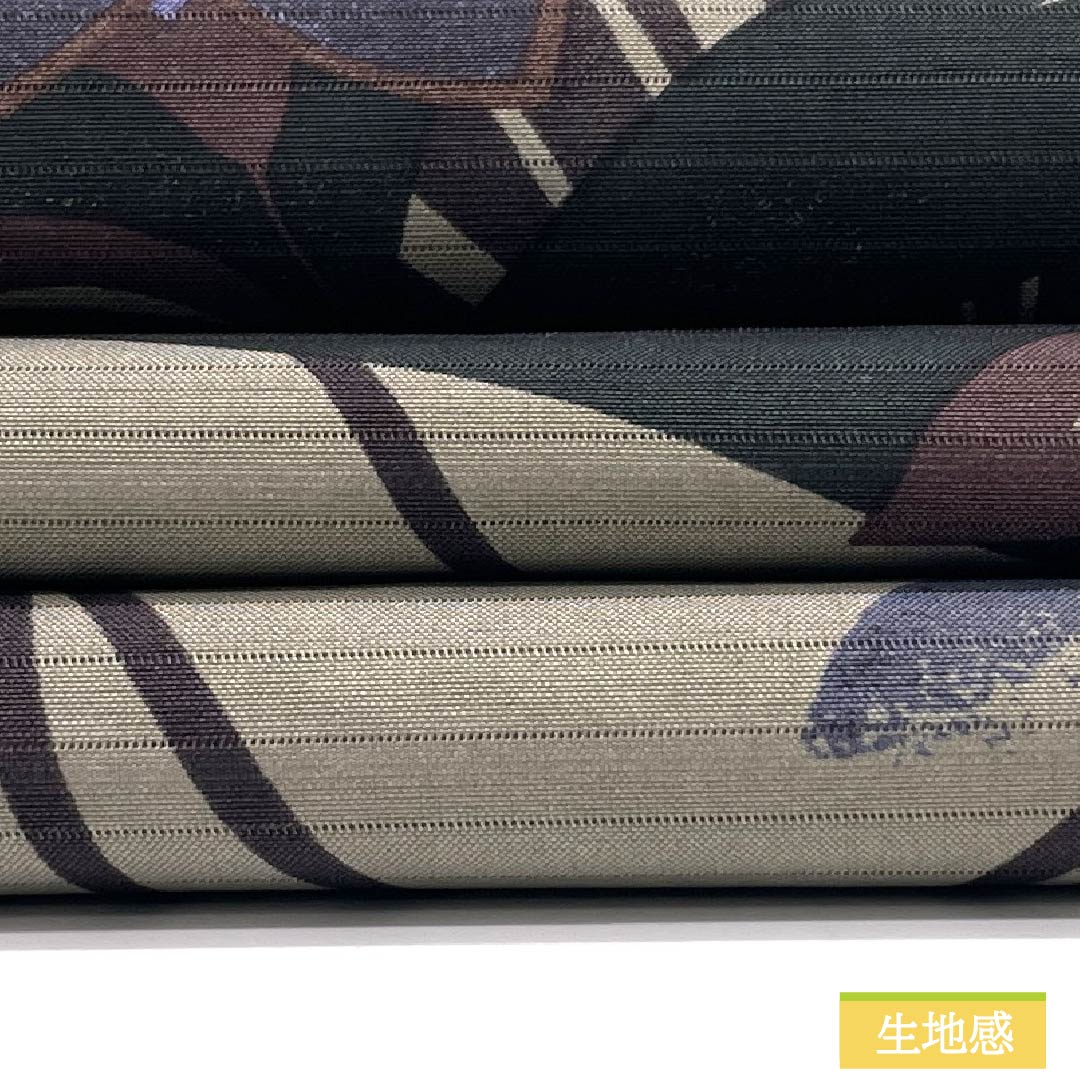 (京袋帯)名古屋帯 ポリエステル Sランク 絹鼠色(きぬねずいろ) 京袋帯 染め帯 洋花 帯丈364cm 全通 カジュアル グレー系 1124010922322 開き仕立て