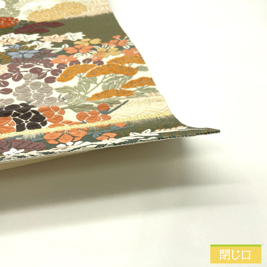 袋帯 正絹 Sランク 唐織 西陣織 吉祥文様 帯丈424cm 六通 フォーマル グラデーション系 1123017082399