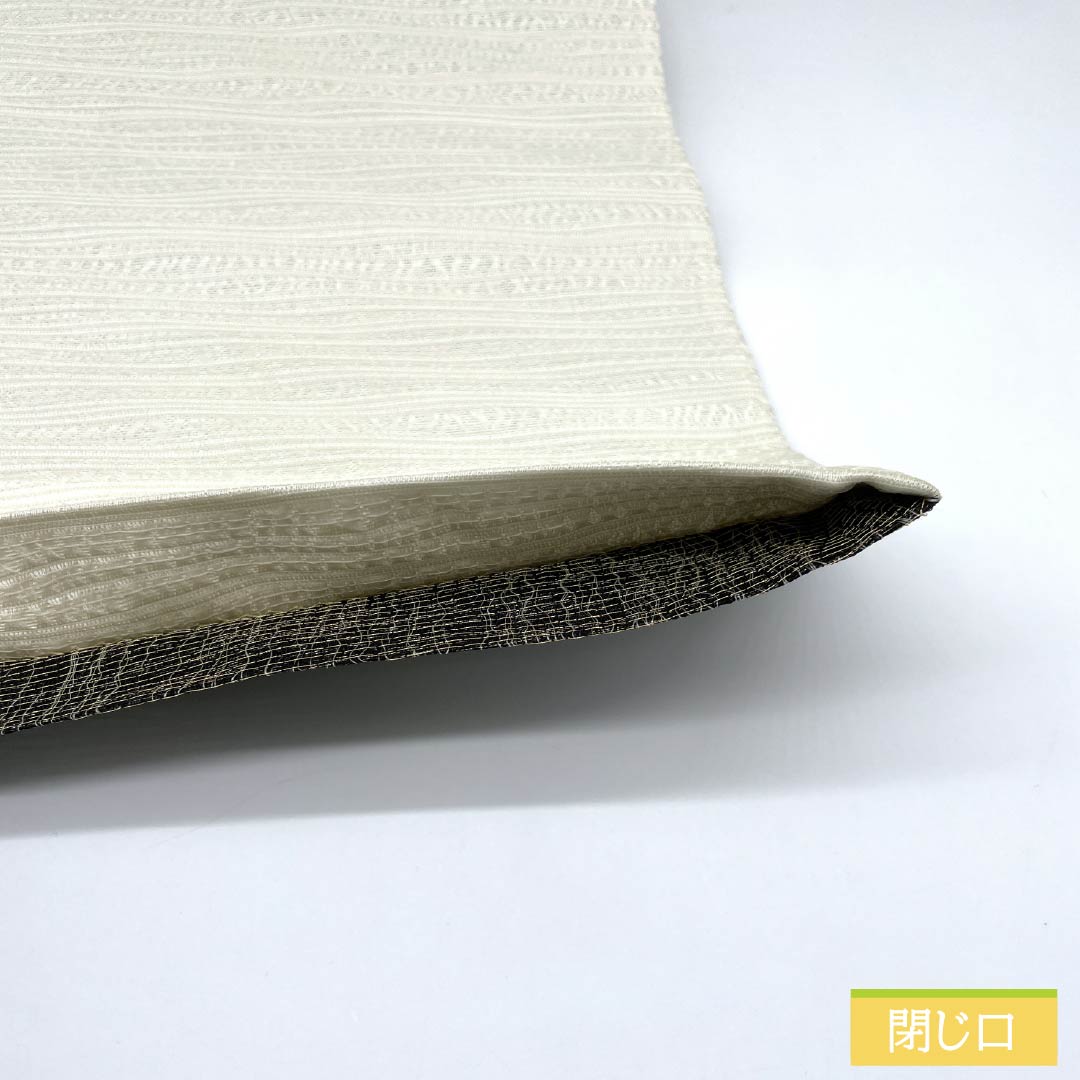 袋帯 正絹 乳白色色(にゅうはくしょくいろ) 蔦 葡萄 帯丈446cm Aランク ポイント柄 カジュアル 白系 1123012383311