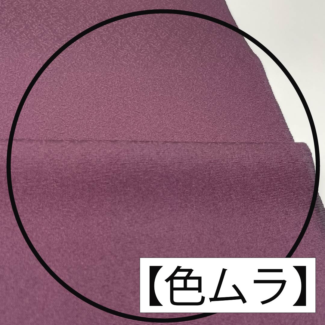 反物 小紋 正絹 紫烏色(しうしょく) 丹後ちりめん 宝尽くし 古典柄 NEWランク 紫系 1130001221920