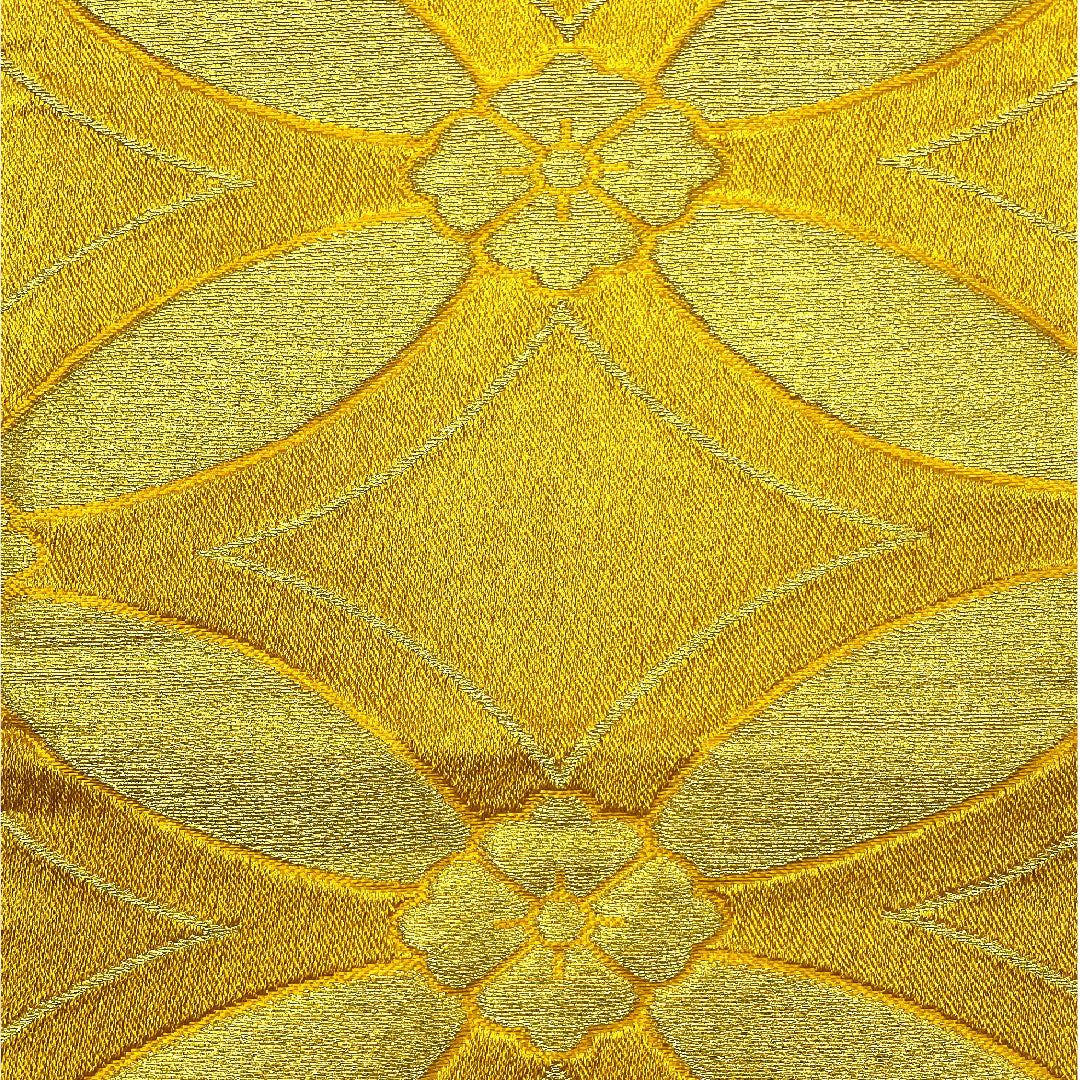 半幅帯 リバーシブル 麻の葉 帯丈342cm ポリエステル グラデーション系 Sランク 1125000222999