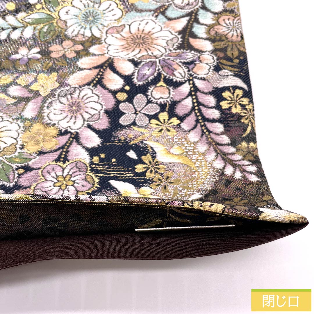 Fukuro Obi Tsujigahana Cherry Blossom Moon Length 430cm Pure Silk S Rank Six-way Formal Gradient 1123010572399