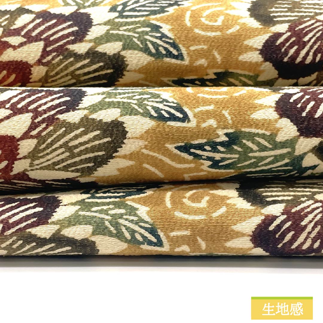 Nagoya Obi, Pure Silk, Grade A, Biwachairo (Biwa-chairo), Kyoto Bingata Design, Peony and Butterfly Design, Length 355cm, Six-Ply, Casual, Beige, Product Number 1124009273325, Nagoya Style