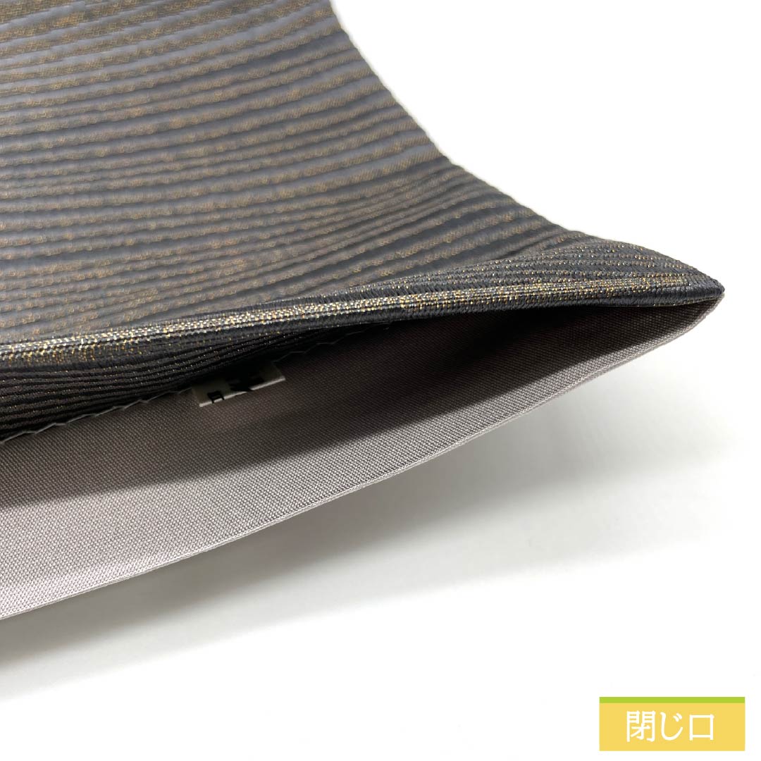 袋帯 正絹 抽象模様 帯丈456cm Sランク 全通 セミフォーマル モノトーン 1123014782427