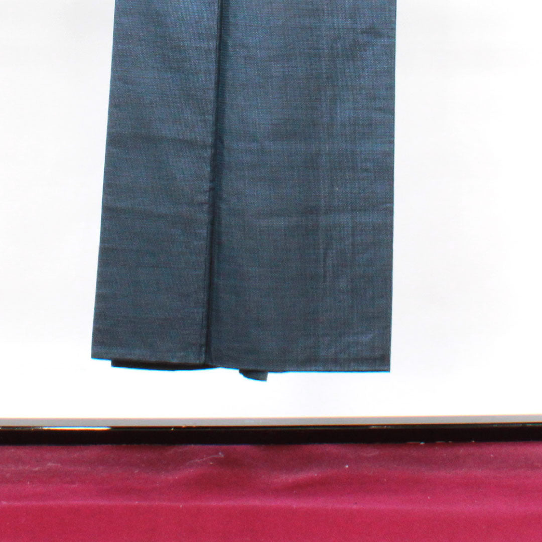 Men's Length 144cm Sleeve length 69.5cm Oshima Tsumugi Ensemble 100 Tortoiseshell Silk S Rank Awase Navy 1119000622418
