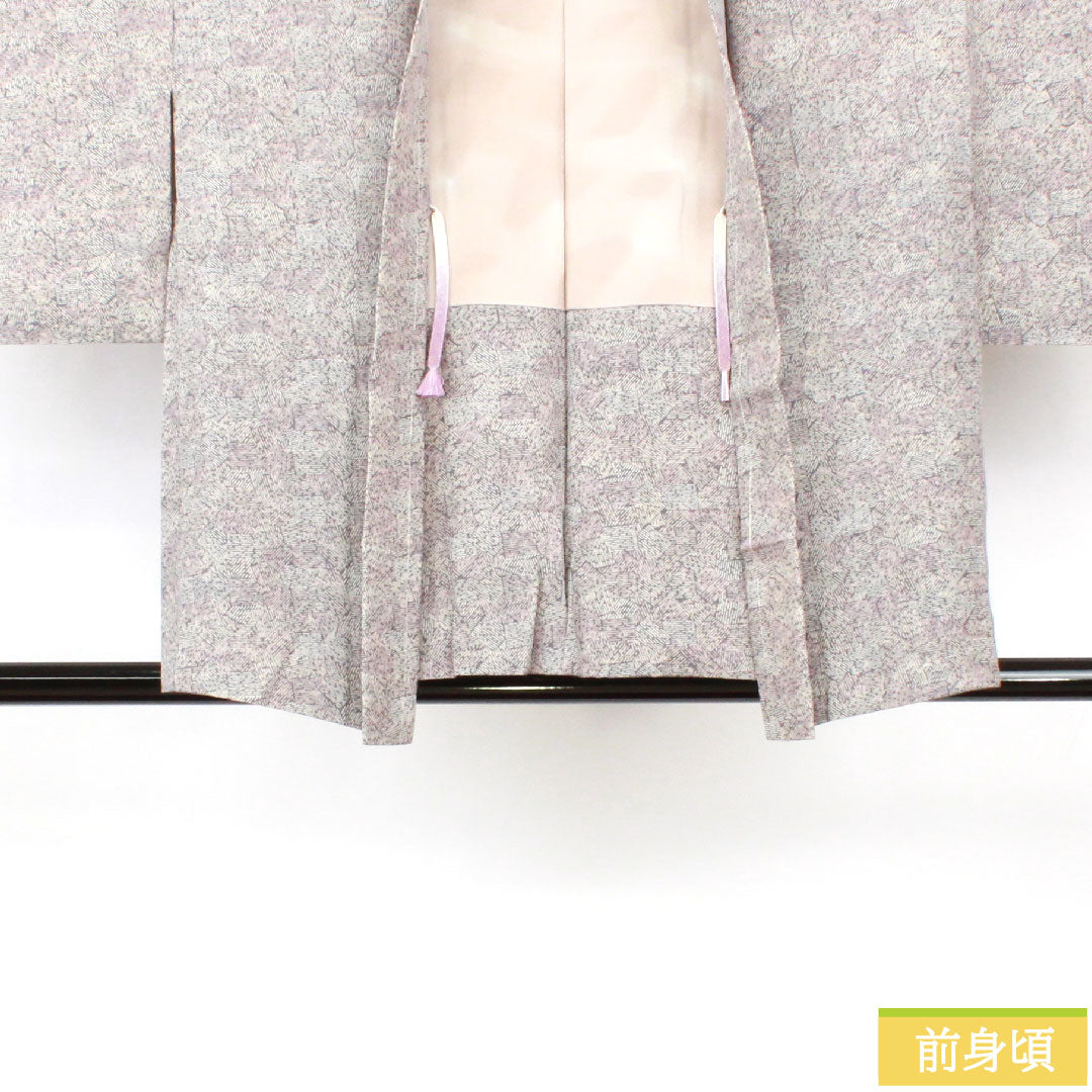 羽織 正絹 身丈77cm 裄丈64.5cm 抽象模様 Aランク 袷 グラデーション系 1117001133999