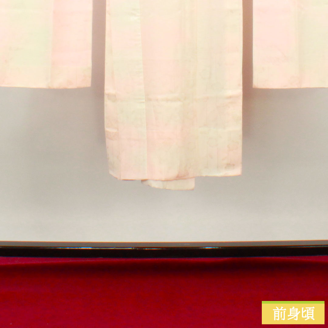 Nagajuban (long undergarment) made of pure silk, length 134cm, sleeve length 68.5cm, for single layer furisode, gradation dyeing, S rank, pink, 1129000632413