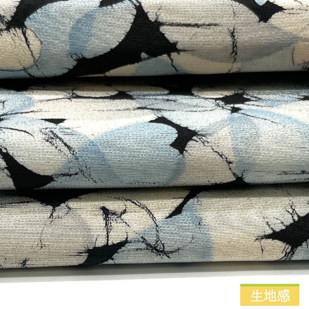 Nagoya obi, dyed obi, floral pattern, obi length 331cm, pure silk, S rank, full length, casual, black, 1124007352310, Nagoya style