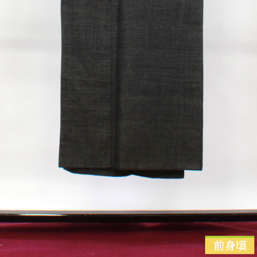 男物 正絹 身丈138.5cm 裄丈71cm Sランク 袷 黒系 1119000662310