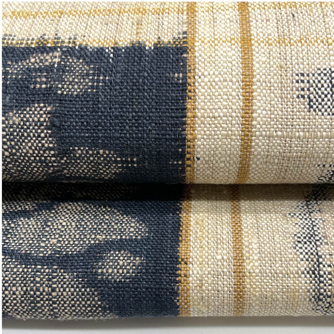 名古屋帯 生成り色 紬地 市松に抽象花と七宝模様 帯丈366cm 正絹 Sランク 六通 カジュアル ベージュ系 1124004922325 名古屋仕立て