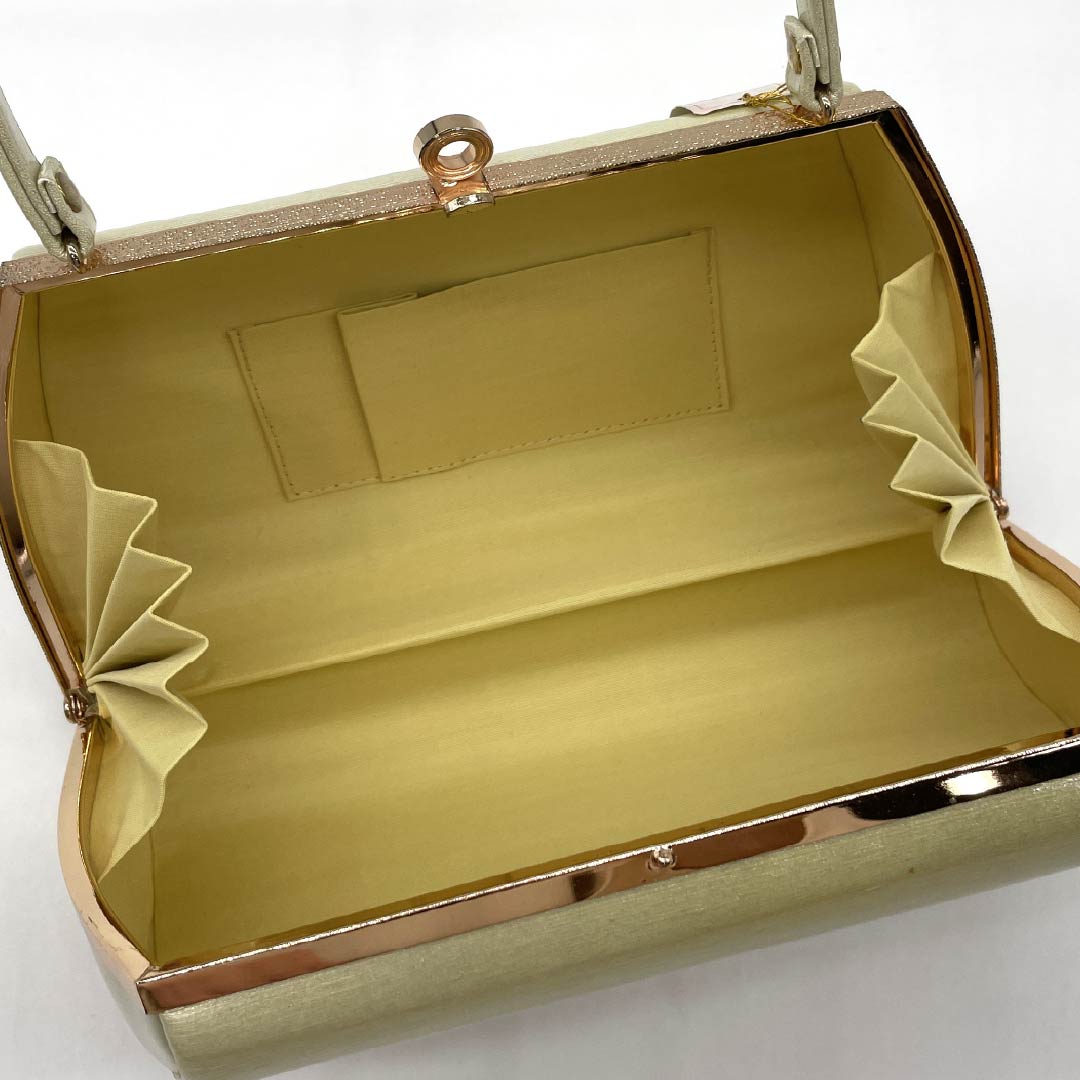 (新古品)草履バッグセット フォーマル Aランク 螺鈿 Mサイズ 黄系 1133000373323