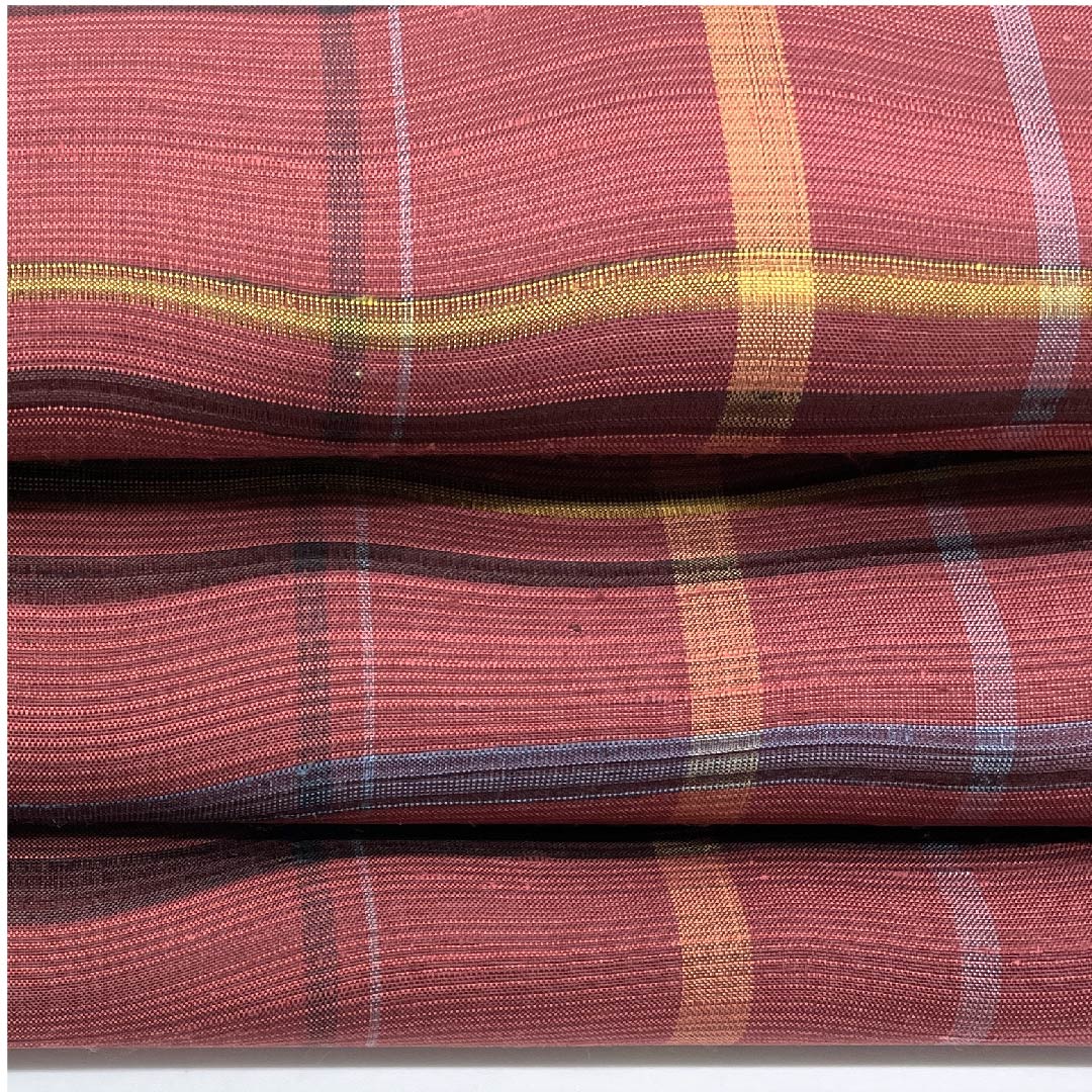 Nagoya obi, all red, variegated lattice, obi length 350cm, pure silk, S rank, full length, casual, red, 1124004402312, Nagoya style