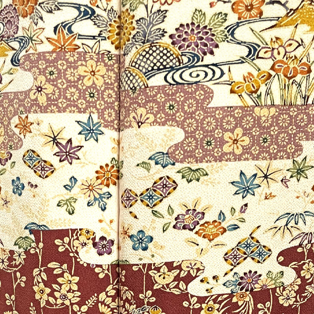 訪問着 袷 身丈163cm 裄丈64cm 薄桜色 京紅型 吉祥文様 正絹 Aランク ピンク系 1112001493413
