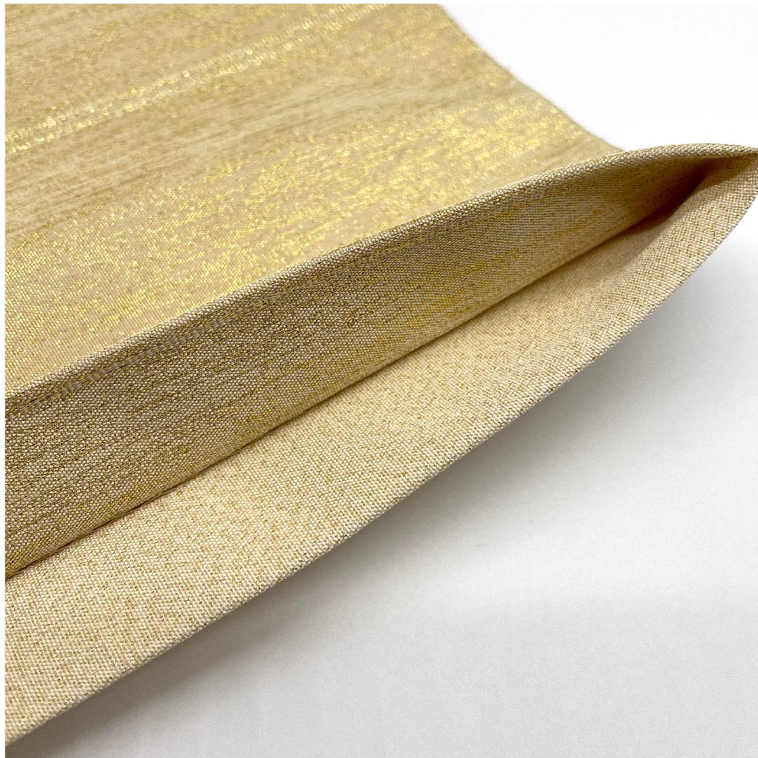 袋帯 金色 綴れ織 竹 作家物 帯丈453cm 正絹 Aランク 六通 フォーマル 金系 1123005583421