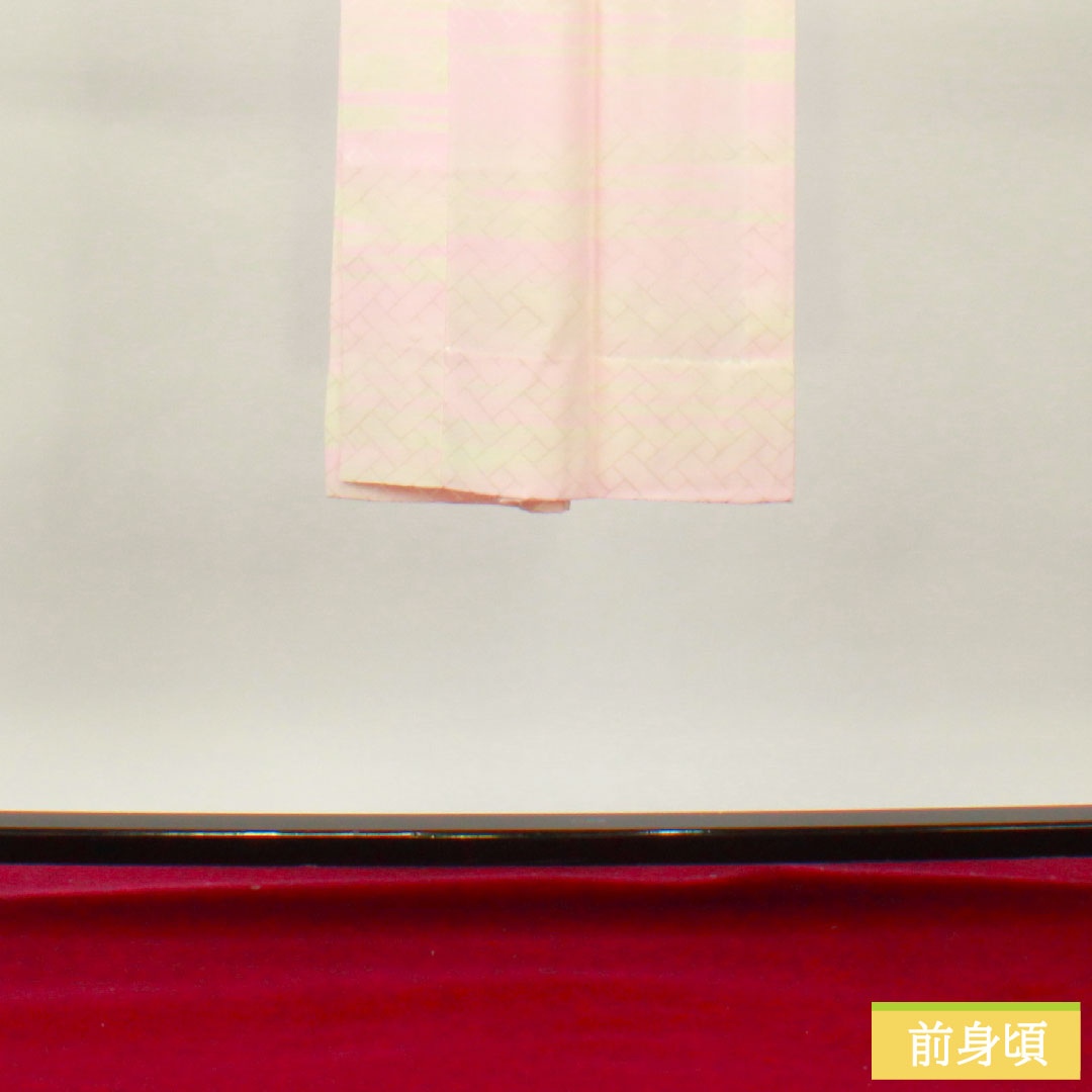 長襦袢 正絹 身丈126cm 裄丈63cm 単衣 ボカシ染 身上げ有り Sランク ピンク系 1129000652313