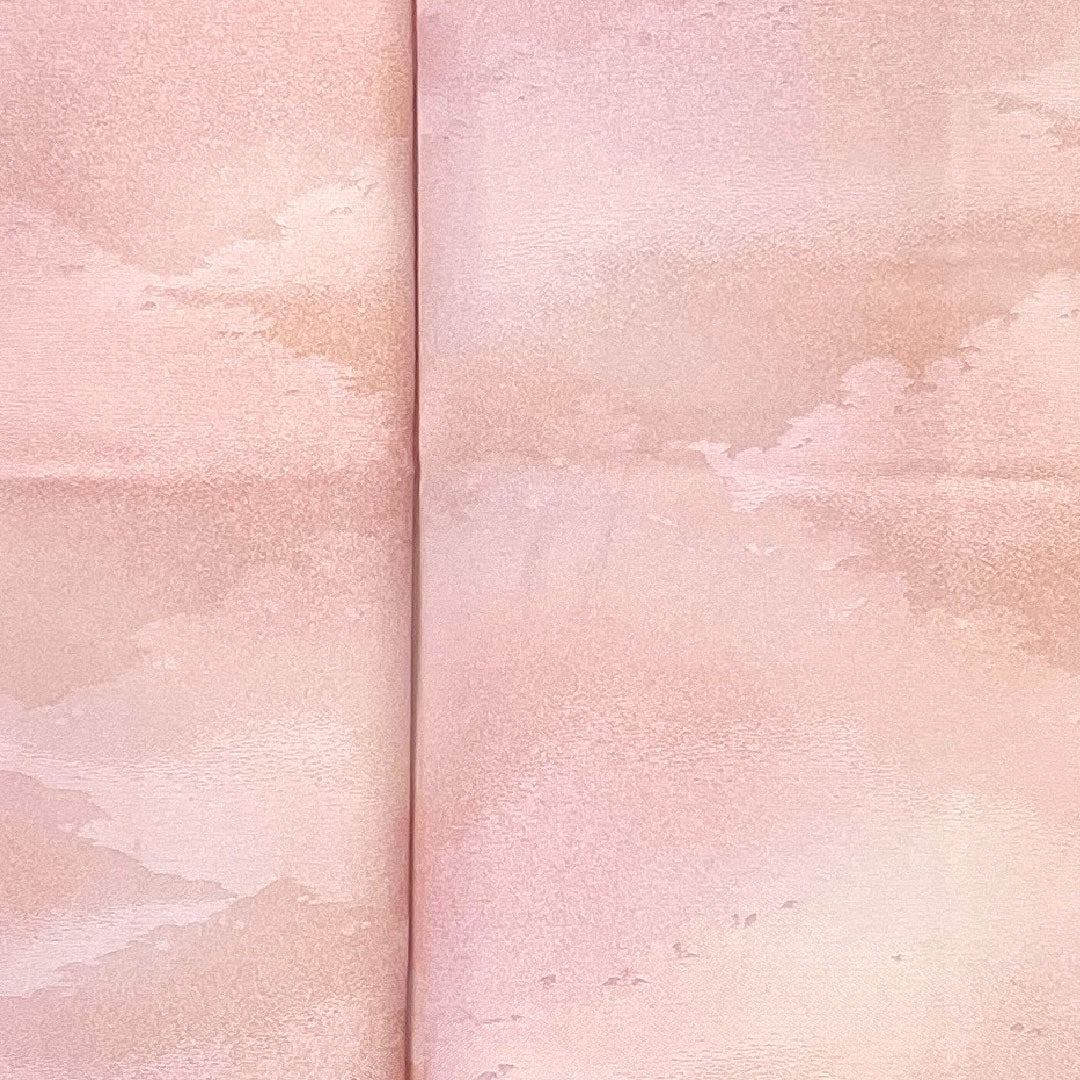 Plain color, landscape painting, length 158cm, sleeve length 65cm, lined, pure silk, A rank, pink, 1114000023113