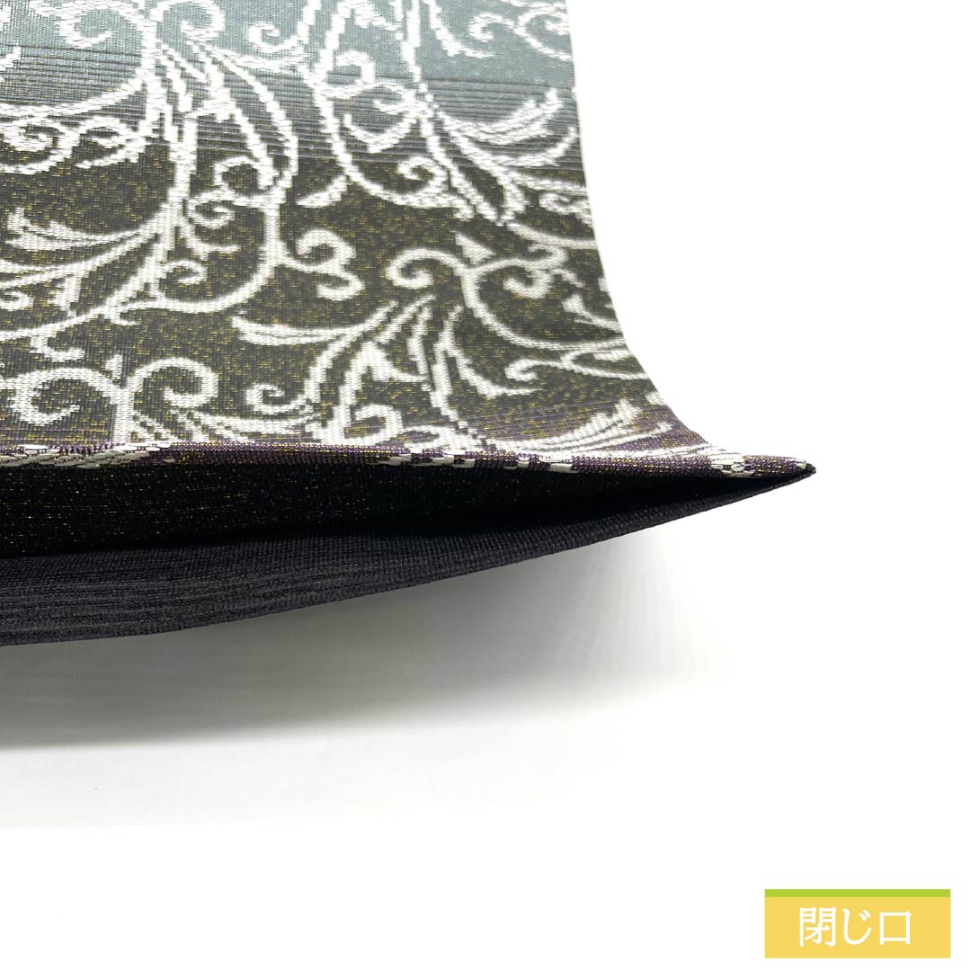 袋帯 正絹 横段 花唐草 帯丈492cm Sランク 全通 カジュアル グラデーション系 1123012572499