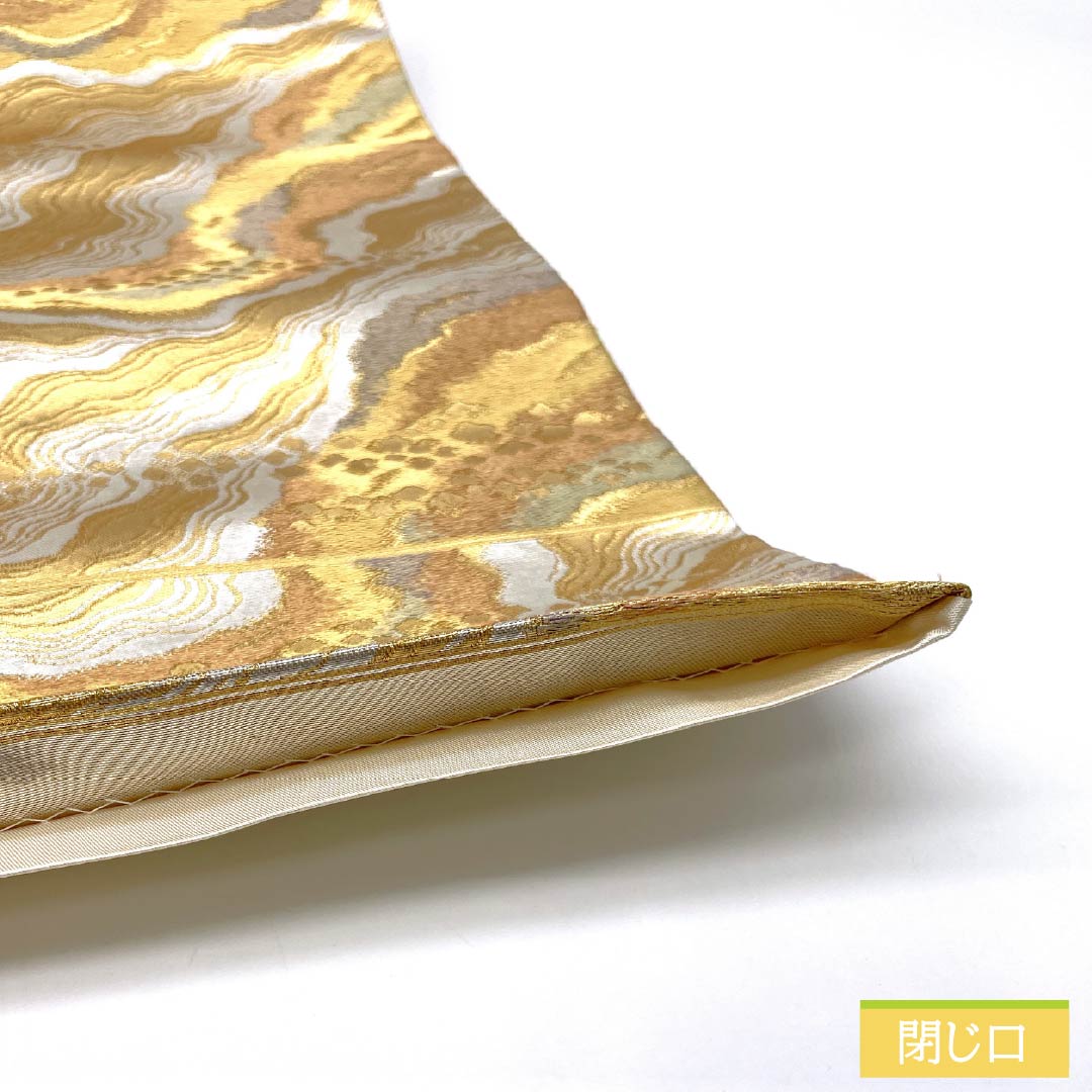 袋帯 正絹 Sランク 波紋様 留袖用 帯丈436cm 六通 フォーマル 銀系 1123015972322