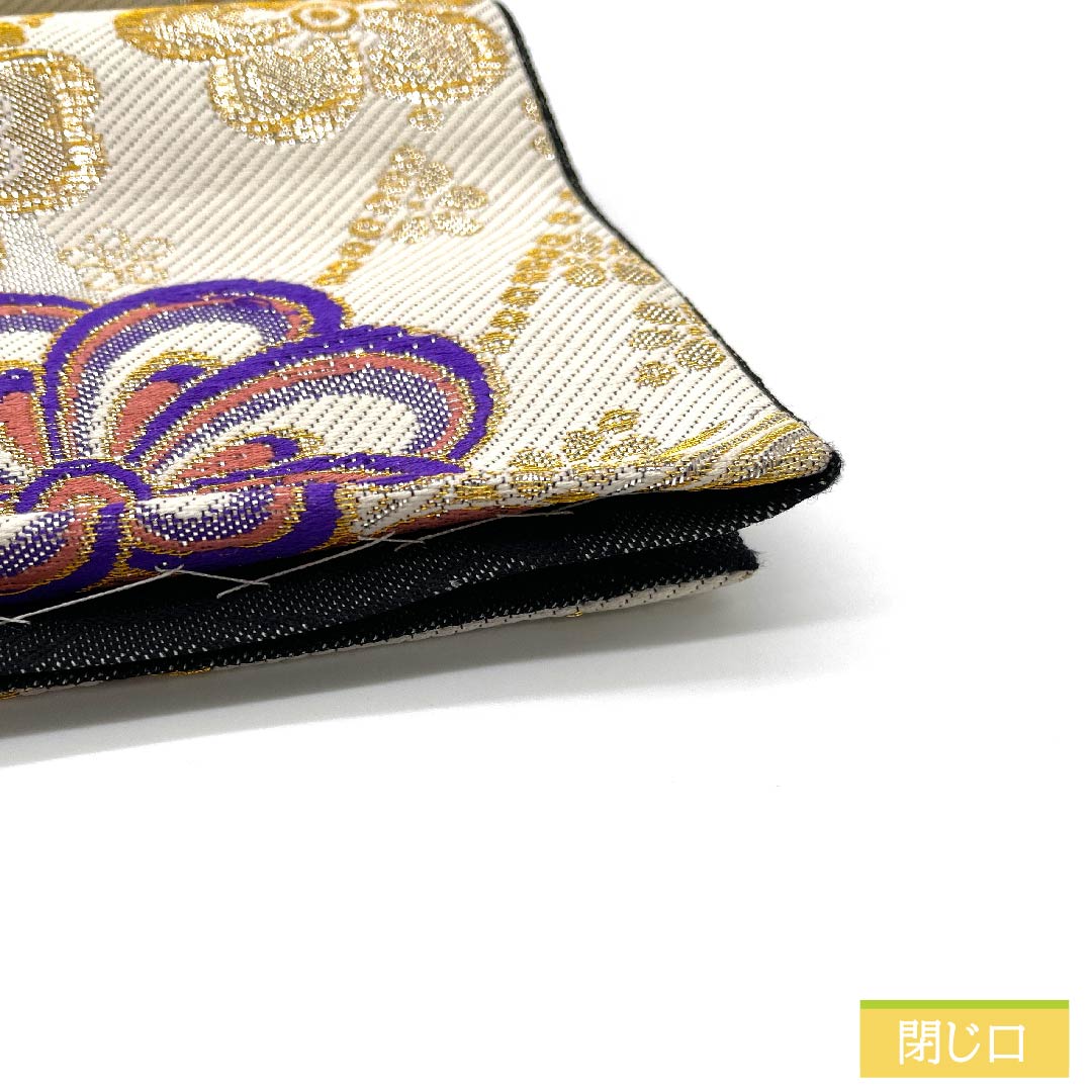 袋帯 正絹 金色(きんいろ) ねじり梅 桜 帯丈450cm Aランク 六通 フォーマル 金系 1123011483421