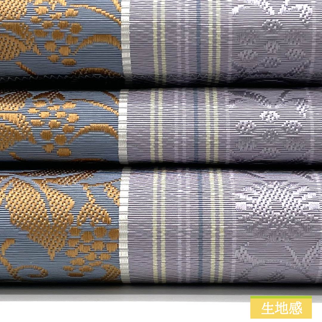 (新品未使用品)名古屋帯 正絹 NEWランク 浅滅紫色(あさきけしむらさきいろ) 博多織 本場筑前博多織 八寸名古屋帯 帯丈360.5cm 全通 カジュアル 紫系 1124009651320 松葉仕立て