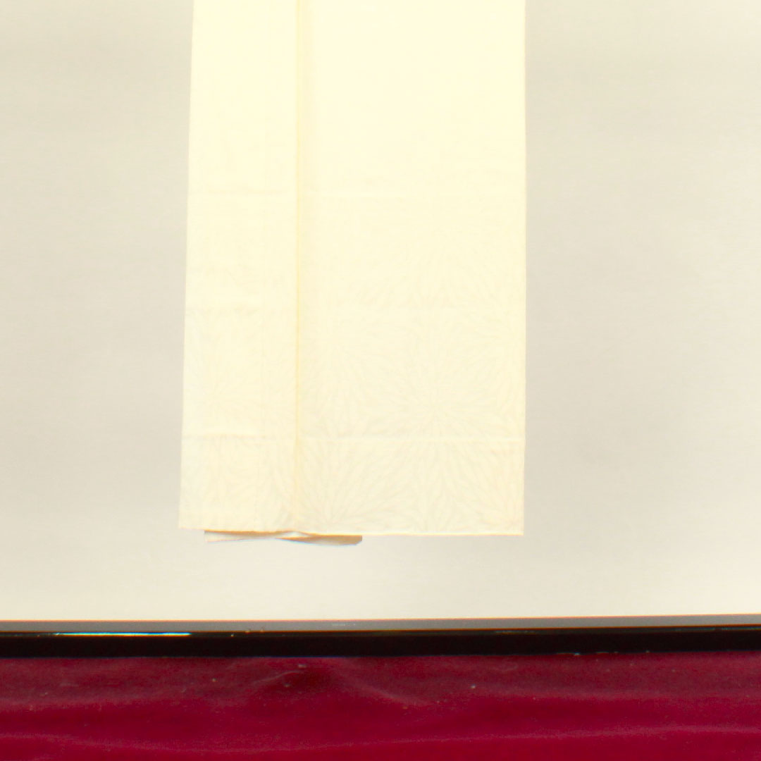 長襦袢 正絹 身丈142cm 裄丈66.5cm 袷 フォーマル 菊 Sランク クリーム系 1129000472615