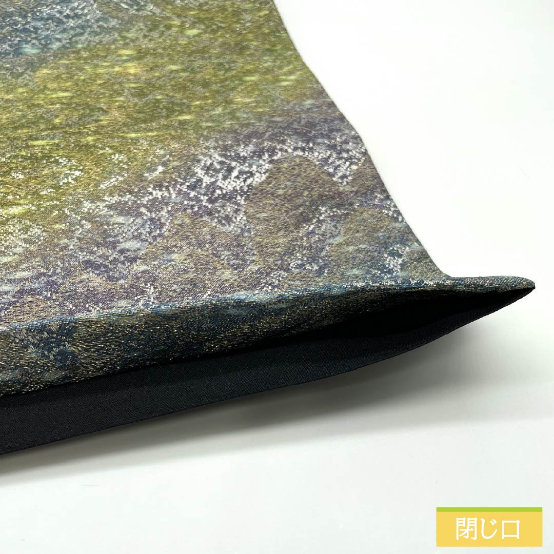 袋帯 正絹 幾何学模様 帯丈452cm Sランク 全通 フォーマル グラデーション系 1123014312499