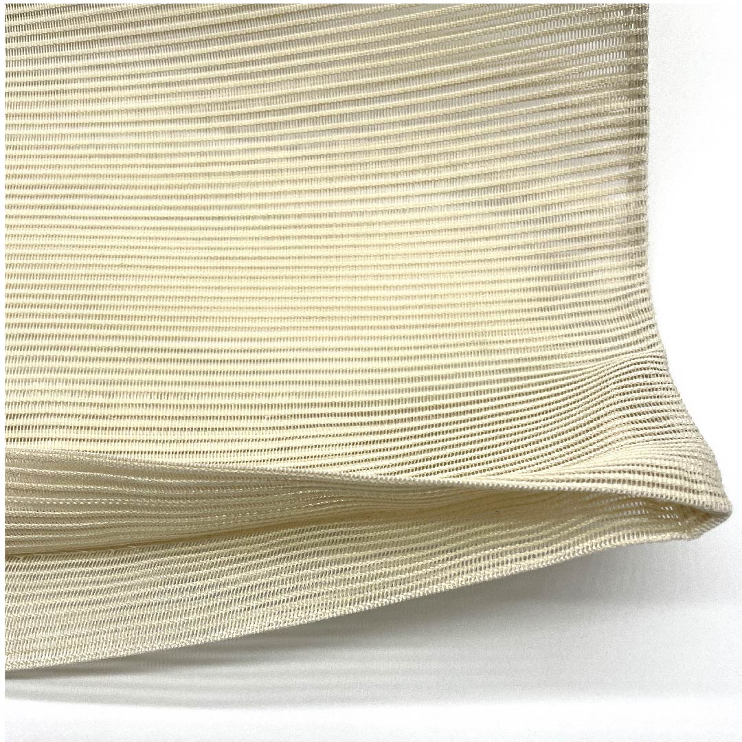 (Brand new, unused) Fukuro Obi, Summer Obi, Natural color (Kinari-iro), Geometric pattern, Summer, Obi length 454cm, Pure silk, NEW rank, Point pattern, Semi-formal, Beige, 1123008481425