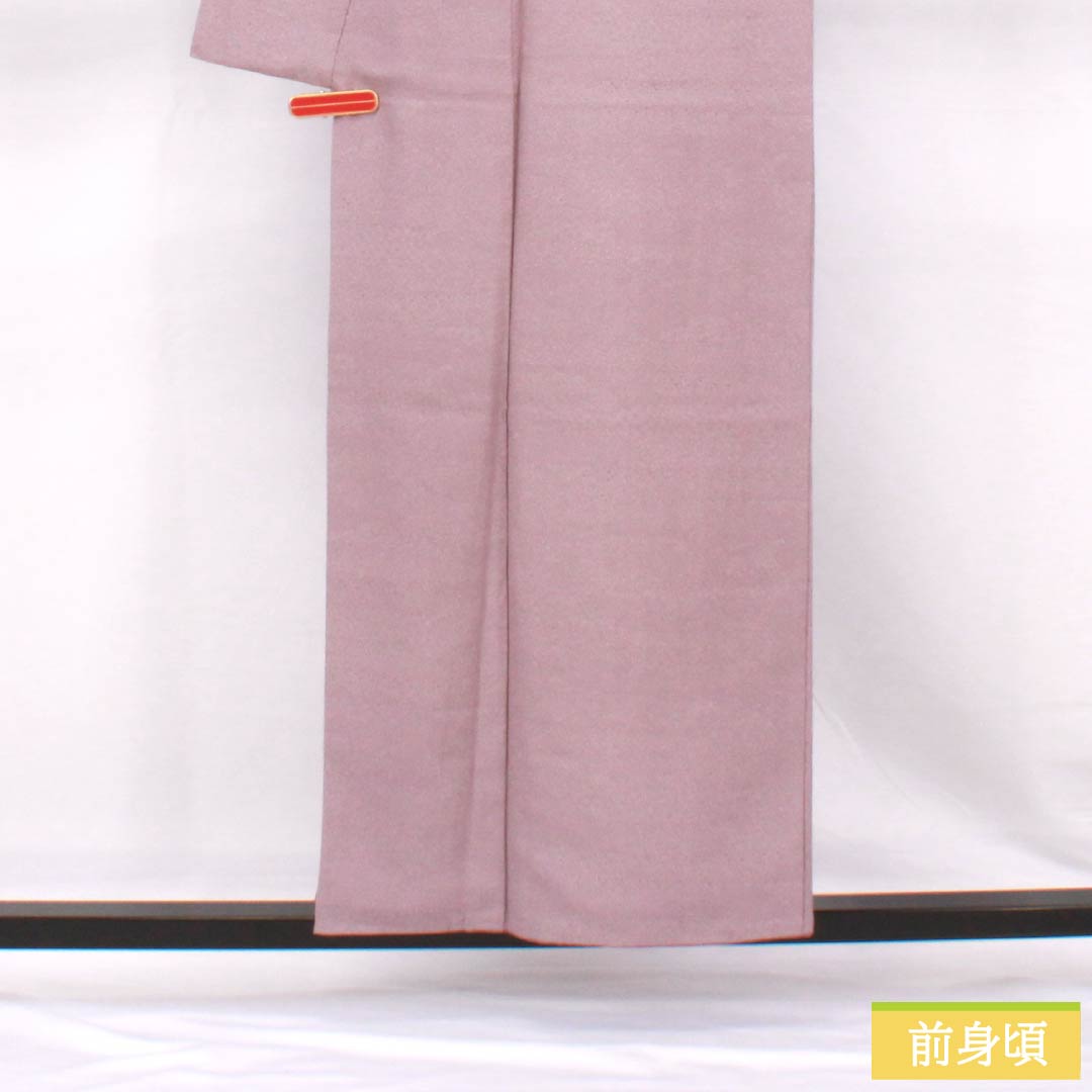 Komon, pure silk, length 155cm, sleeve length 64cm, lined, half-colored (hashitairo), Edo komon, shark komon, B rank, purple, 1115005074320