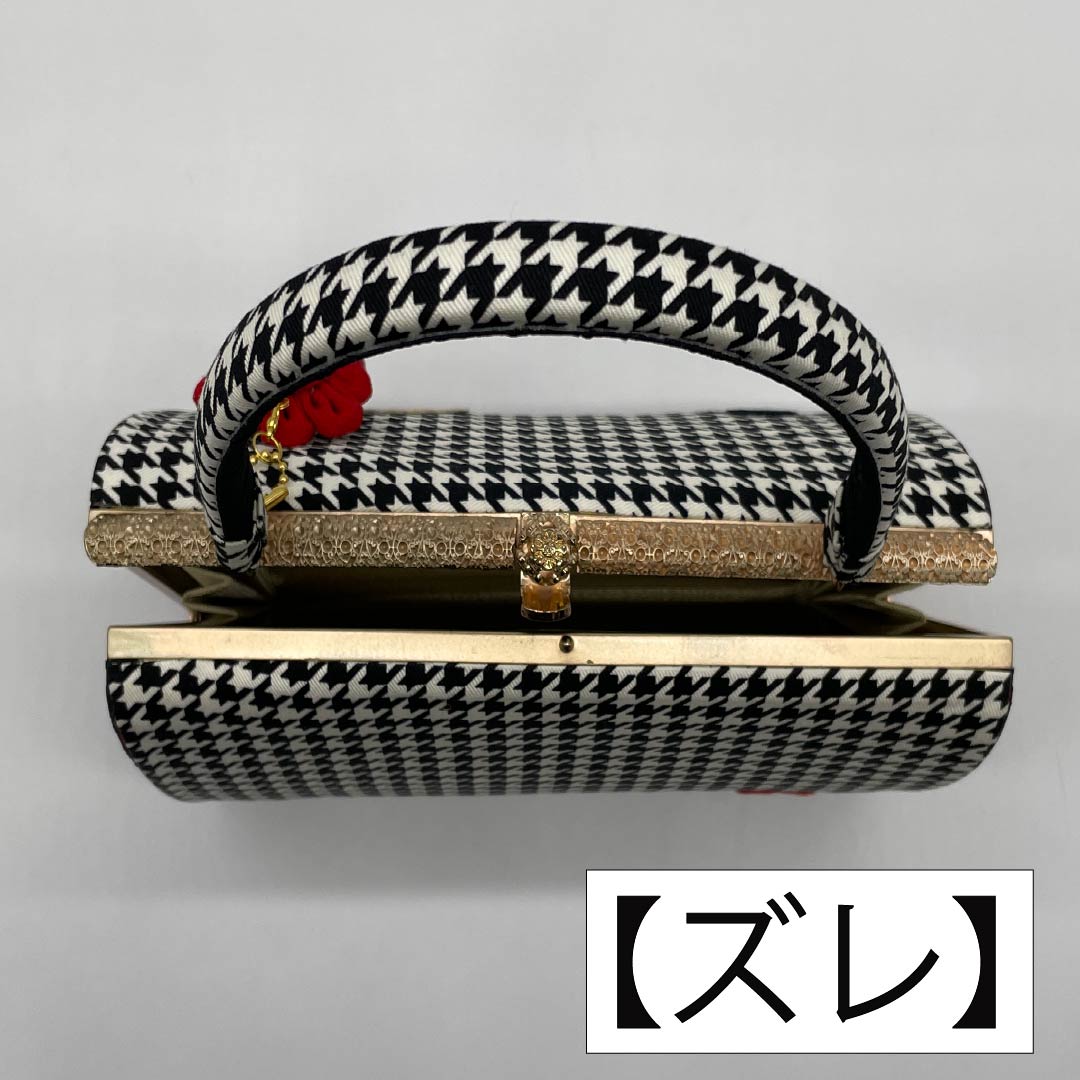 Japanese style bag, casual, black, houndstooth, Alice in Wonderland, playing cards, black, new rank, 113900060110