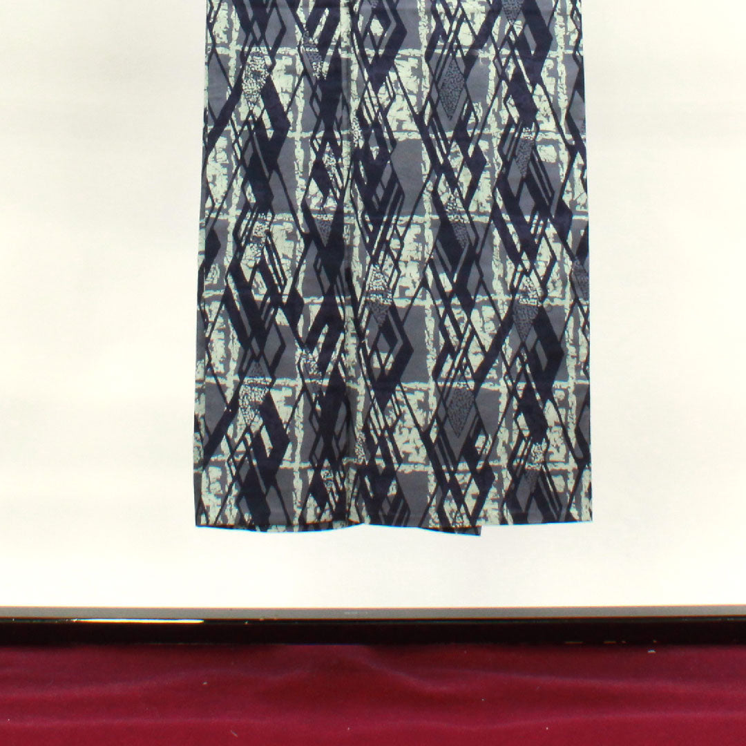 浴衣 男物 幾何学模様 木綿 Sランク 単衣 身丈143cm 裄丈70cm グラデーション系 1118001972199