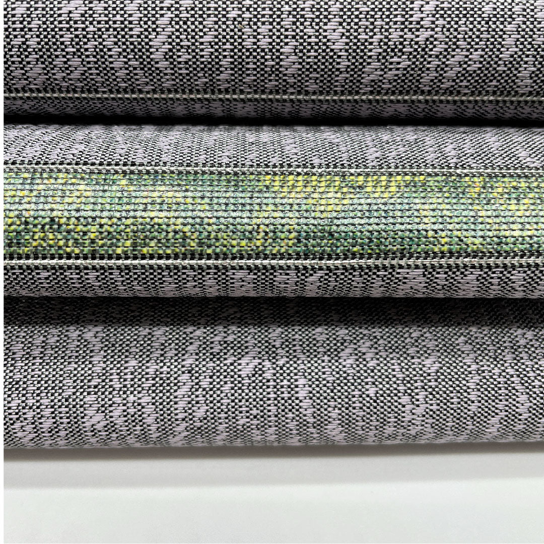 袋帯 牡丹鼠色(ぼたんねずいろ) 横段 引箔 帯丈452cm 正絹 Sランク ポイント柄 セミフォーマル グレー系 1123004922422