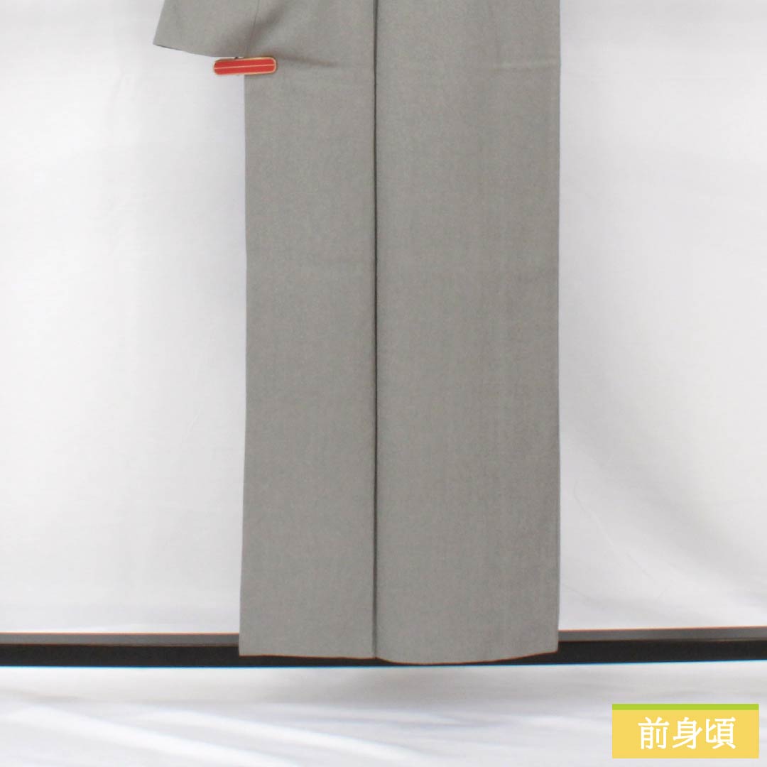 Komon, pure silk, length 153.5cm, sleeve length 65cm, lined, smoked silver, Edo Komon, Gokusame Komon, Mansuji, Kirara Guard, A rank, gray, 1115005123222