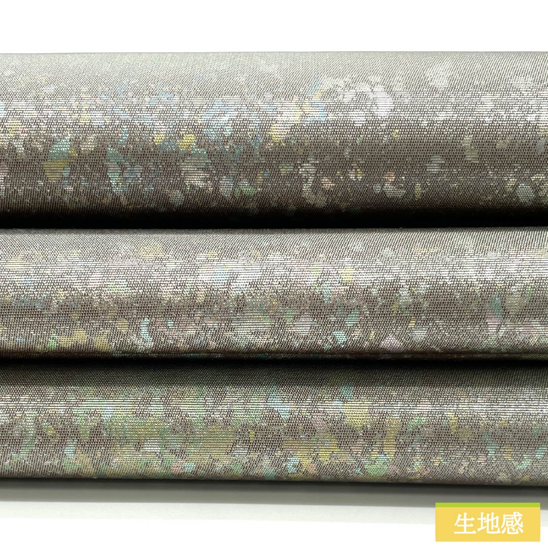 袋帯 正絹 引箔 遠山 風景模様 帯丈436cm Sランク ポイント柄 フォーマル グラデーション系 1123014332399