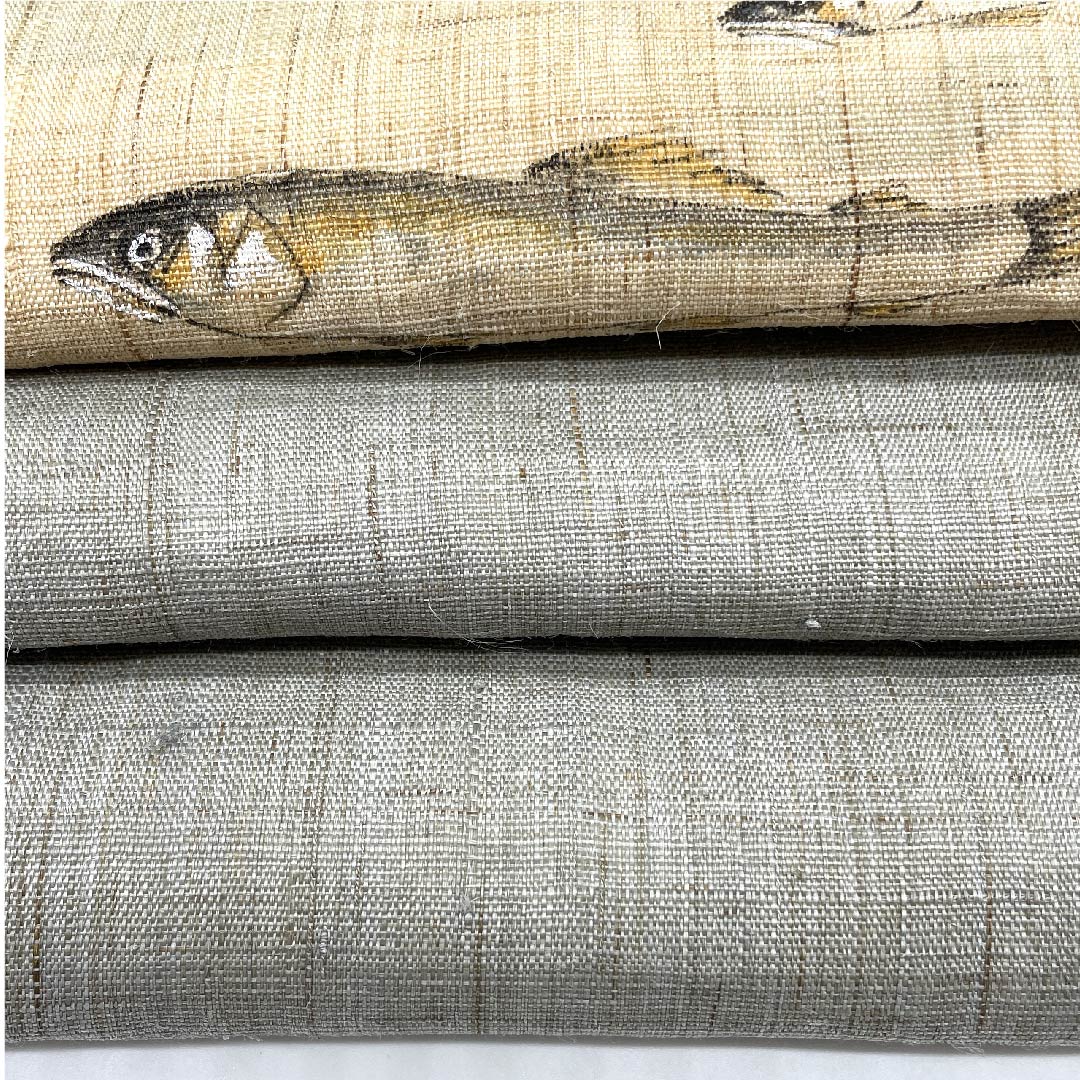 名古屋帯 魚 紬地 作家物 染帯 帯丈367cm 正絹 Aランク ポイント柄 カジュアル グレー系 1124005003322 名古屋仕立て