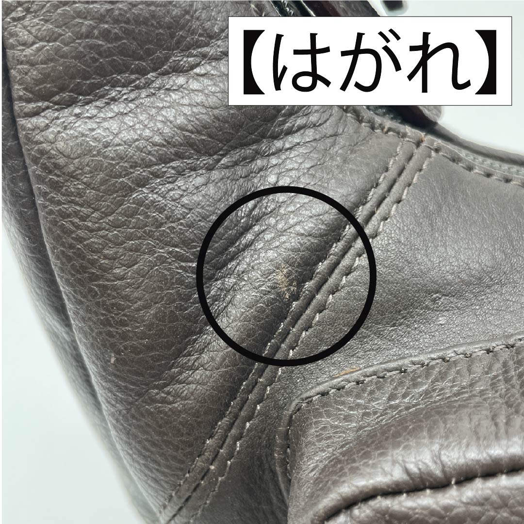 (新古品) 洋装バッグ 牛革 Aランク 新古品 牛革 ワンショルダー 茶系 119700016314