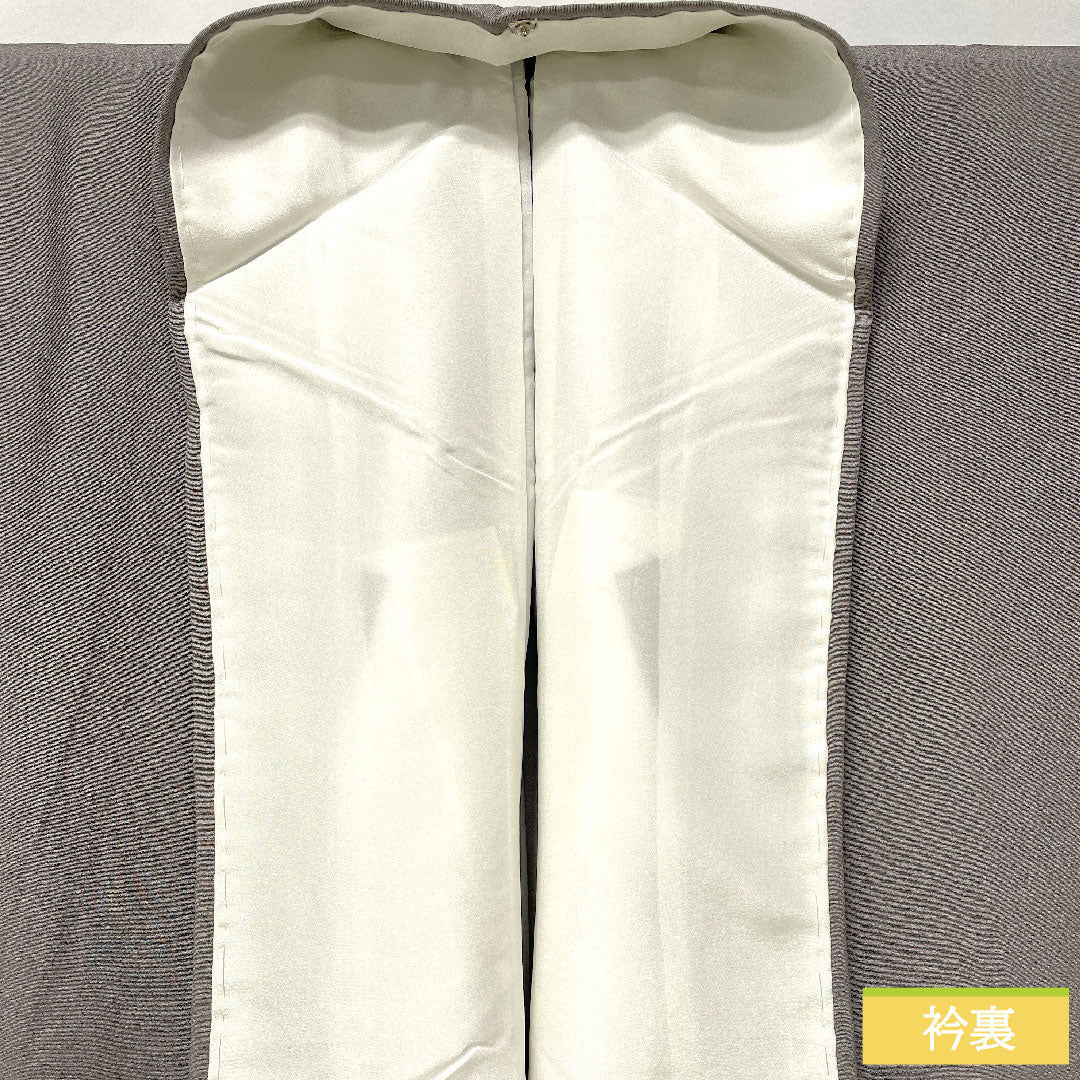色無地 正絹 身丈156cm 裄丈63cm 錫色(すずいろ) 素無地 ボカシ模様 袷 Sランク グレー系 1114001632322